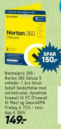Bilka Norton 360 Deluxe tilbud