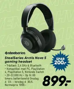 Bilka SteelSeries Arctis Nova 5 (headset) tilbud