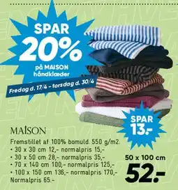 Bilka Maison håndklæder tilbud