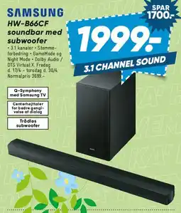 Bilka Samsung HW-B66CF soundbar med subwoofer tilbud