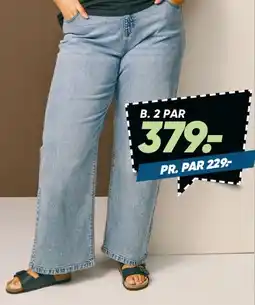 Bilka Denim jeans (wide leg) tilbud