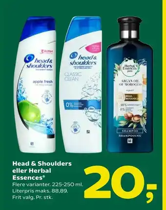Head & Shoulders eller Herbal Essences