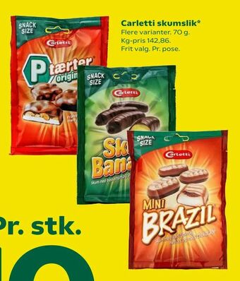 Coop 365 Carletti skumslik* tilbud