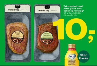 Coop 365 Tykstegsbøf med black garlic eller peber og ramsløg tilbud