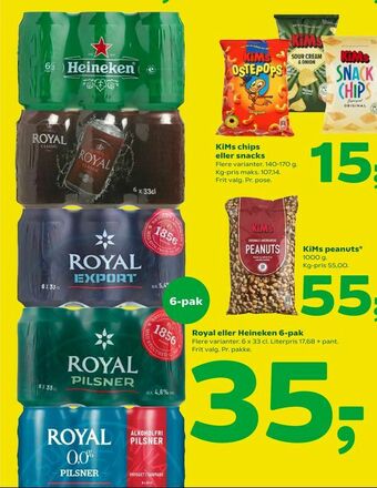 Royal eller Heineken 6-pak