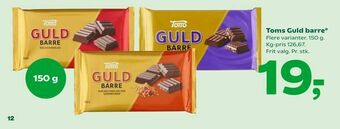 Coop 365 Toms Guld barre tilbud