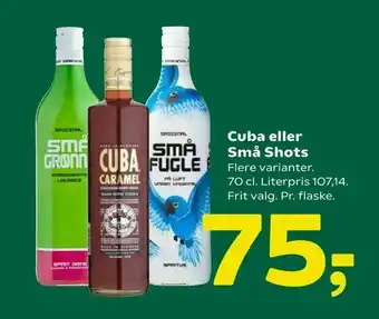 Coop 365 Cuba eller Små Shots tilbud