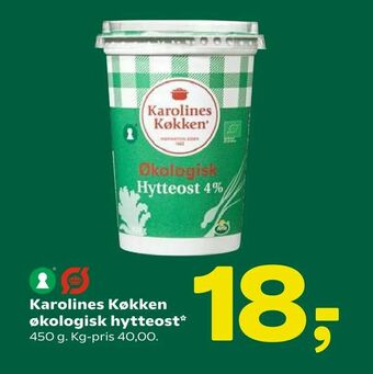 Coop 365 Karolines Køkken økologisk hytteost tilbud