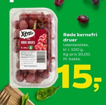 Coop 365 Røde kernefri druer tilbud