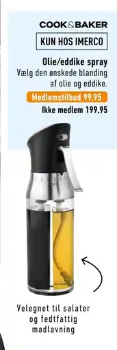 Imerco Olie/eddike spray tilbud