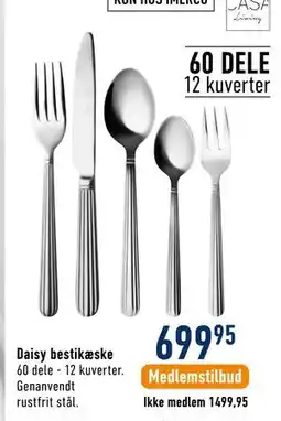 Imerco Daisy bestikæske tilbud
