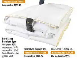 Imerco Pure Sleep Premium dyne, Medlemspris tilbud
