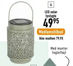 Imerco LED solar lyslygte 12,5 cm. Metal/plast tilbud