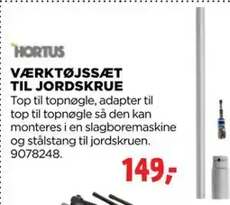 jem & fix VÆRKTØJSSÆT TIL JORDSKRUE tilbud