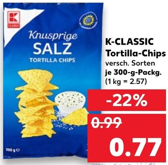 Kaufland DE K-Classic Tortilla-Chips tilbud