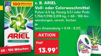 Kaufland DE Ariel Voll-Oder Colorwaschmittel tilbud