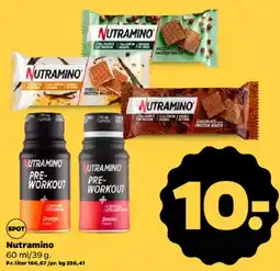 Netto Nutramino bars & pre-workout tilbud