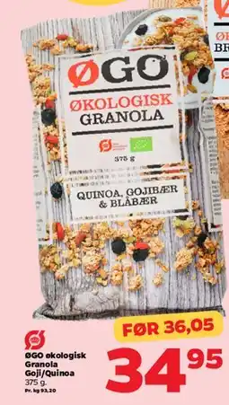 Netto Økologisk Granola tilbud