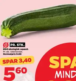 Netto ØGO økologisk squash (pr. stk.) tilbud