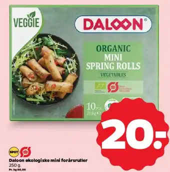 Netto Daloon Organic Mini Spring Rolls (vegetables) tilbud