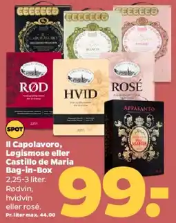 Netto Il Capolavoro / Legismore / Castillo de Maria (bag-in-box) tilbud