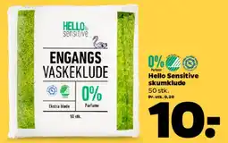 Netto Hello Sensitive engangs vaskeklude tilbud