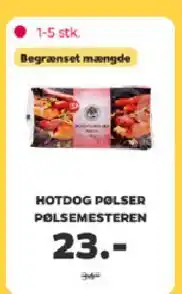 Netto Hotdog pølser tilbud