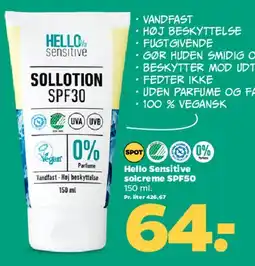 Netto Sollotion SPF30 tilbud