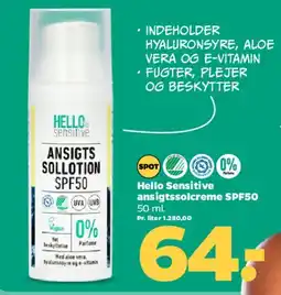 Netto Ansigts sollotion SPF50 (ansigtssolcreme) tilbud