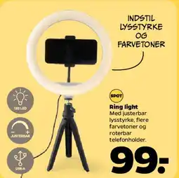 Netto Ring light med tripod og telefonholder tilbud