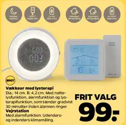 Netto Vækkeur med lysterapi / vejrstation tilbud