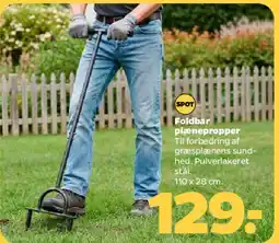 Netto Foldbar plæneværktøj til forbedring af græsplænen tilbud
