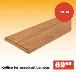 Bauhaus Keflico terrassebræt bambus tilbud