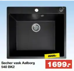 Bauhaus Secher vask Aalborg 540 BK2 tilbud