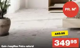 Bauhaus Gulv-/vægflise Petra natural tilbud