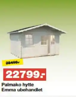 Bauhaus Palmako hytte Emma ubehandlet tilbud