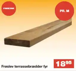 Bauhaus Frøslev terrassebrædder fyr tilbud