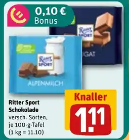 REWE DE Ritter Sport Schokolade tilbud