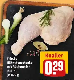 REWE DE Frische Hähnchenschenkel mit Rückenstück tilbud