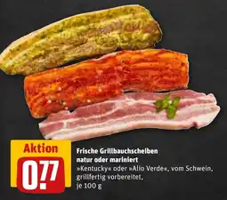 REWE DE Frische Grillbauchscheiben natur oder mariniert tilbud