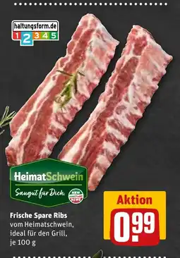 REWE DE Frische Spare Ribs tilbud