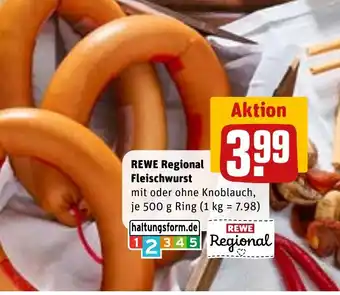 REWE DE REWE Regional Fleischwurst tilbud
