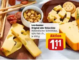 REWE DE Leerdammer Original oder Delacrème tilbud