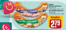 REWE DE Gutfried Hähnchen-Fleischwurst oder Geflügel-Fleischwurst tilbud