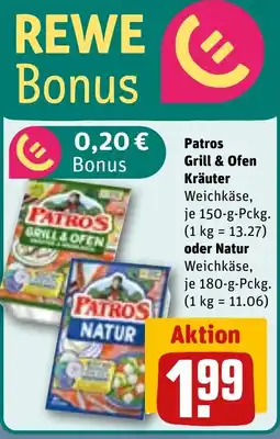 REWE DE Patros Grill & Ofen Kräuter oder Natur tilbud