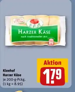 REWE DE Kleehof Harzer Käse tilbud