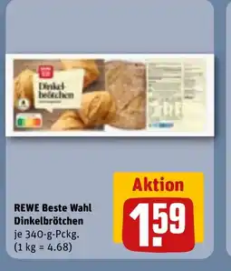 REWE DE REWE Beste Wahl Dinkelbrötchen tilbud