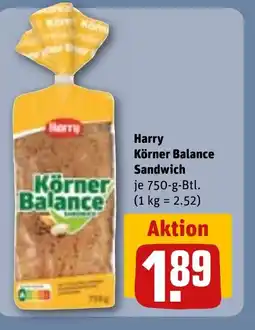 REWE DE Harry Körner Balance Sandwich tilbud