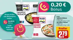 REWE DE Frosta Tagliatelle Wildlachs oder Hühner Frikassee tilbud