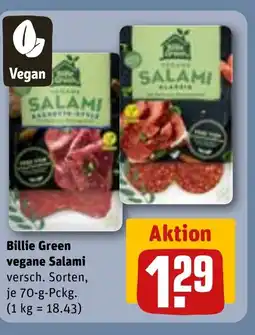 REWE DE Billie Green vegane Salami tilbud